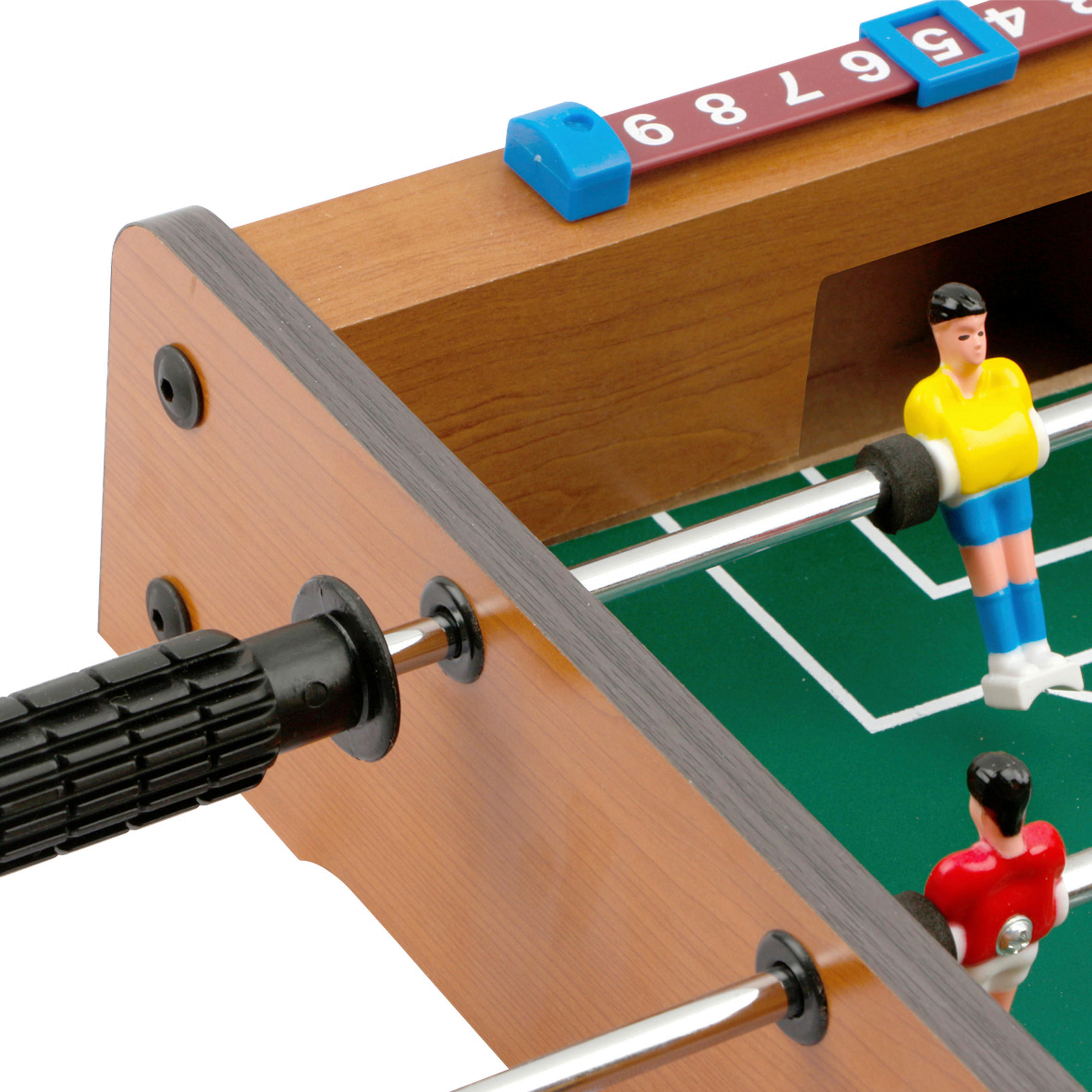 BORDSFOTBOLL  - vit/röd, Trend, metall/trä (51/31/9,6cm) - Ambia Home