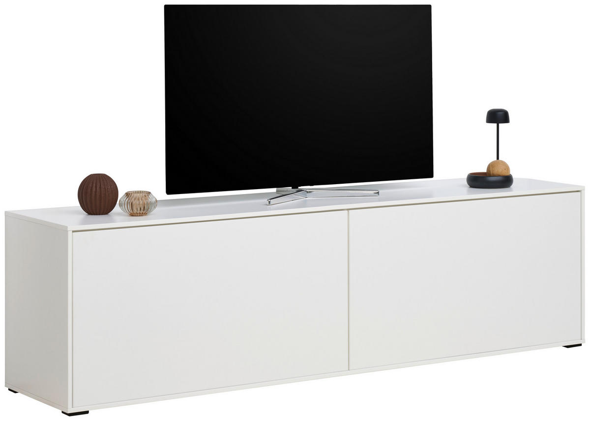 TV-ELEMENT 179,1/52/40 cm Weiß  179,1/52/40 cm  - Weiß, Design, Holzwerkstoff (179,1/52/40cm) - home24