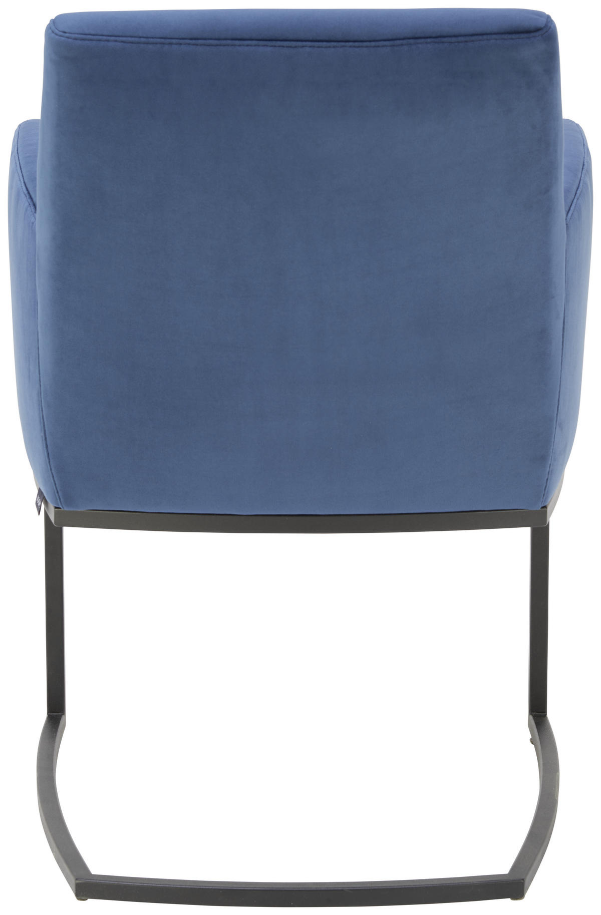 ARMLEHNSTUHL  in Velours  - Blau/Schwarz, Design, Textil/Metall (58/88/61cm) - Joop!