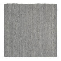 HANDWEBTEPPICH 200/200 cm Helsinki Grau  - Grau, Basics, Textil (200/200cm) - Linea Natura