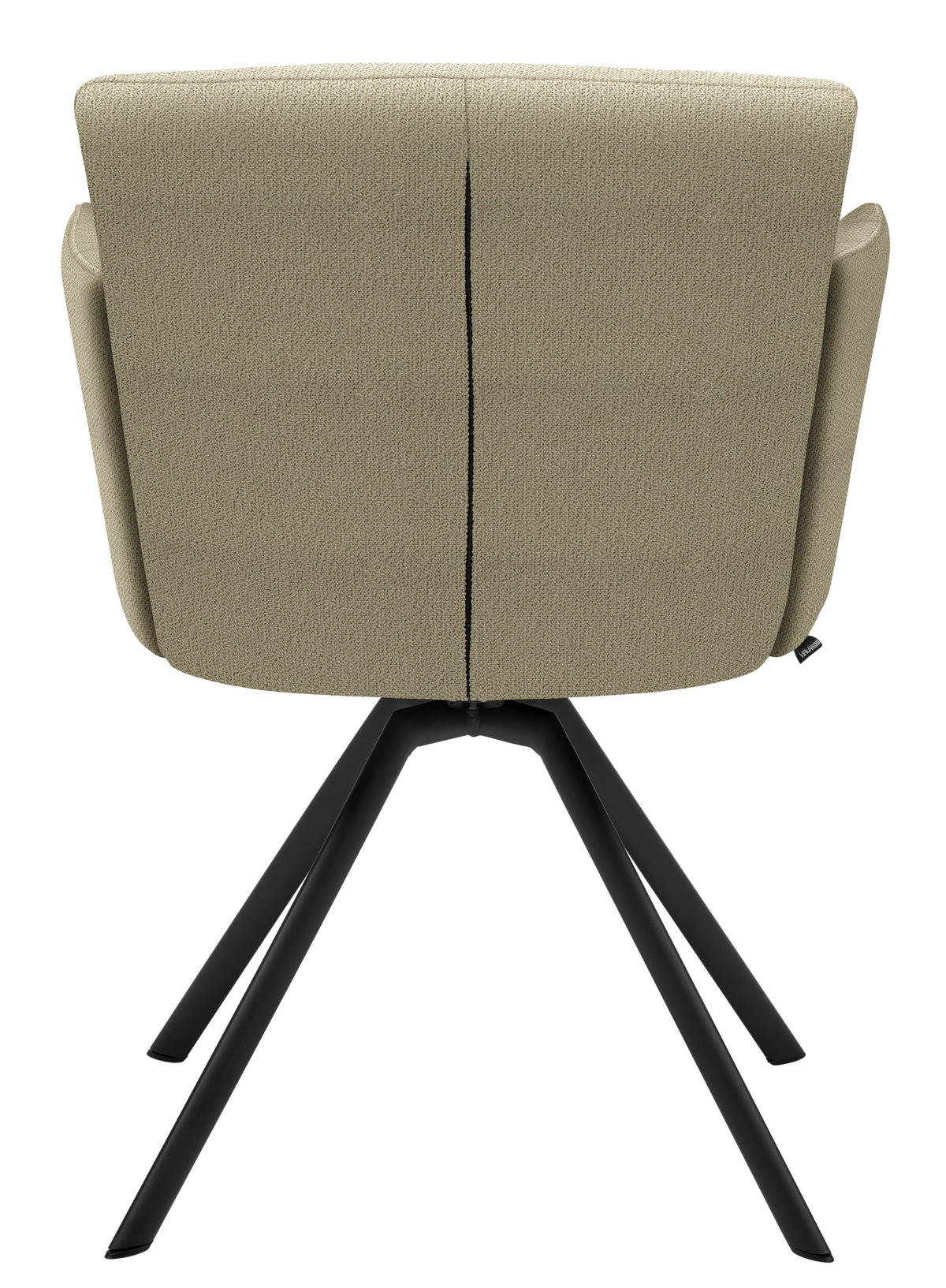 ARMLEHNSTUHL Stahl Webstoff  - Sandfarben/Anthrazit, Design, Textil/Metall (58/83/62cm) - Venjakob