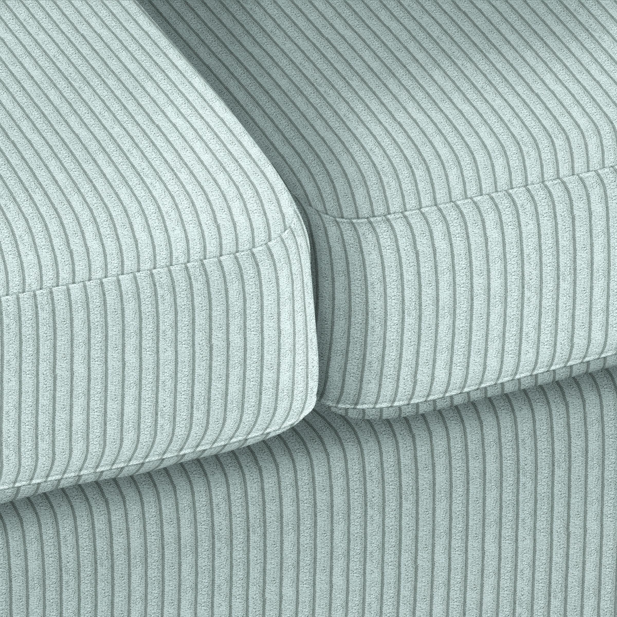 2-SITZER-SOFA in Cord Hellblau  - Naturfarben/Hellblau, Holz/Textil (190/70-85/95cm) - MID.YOU