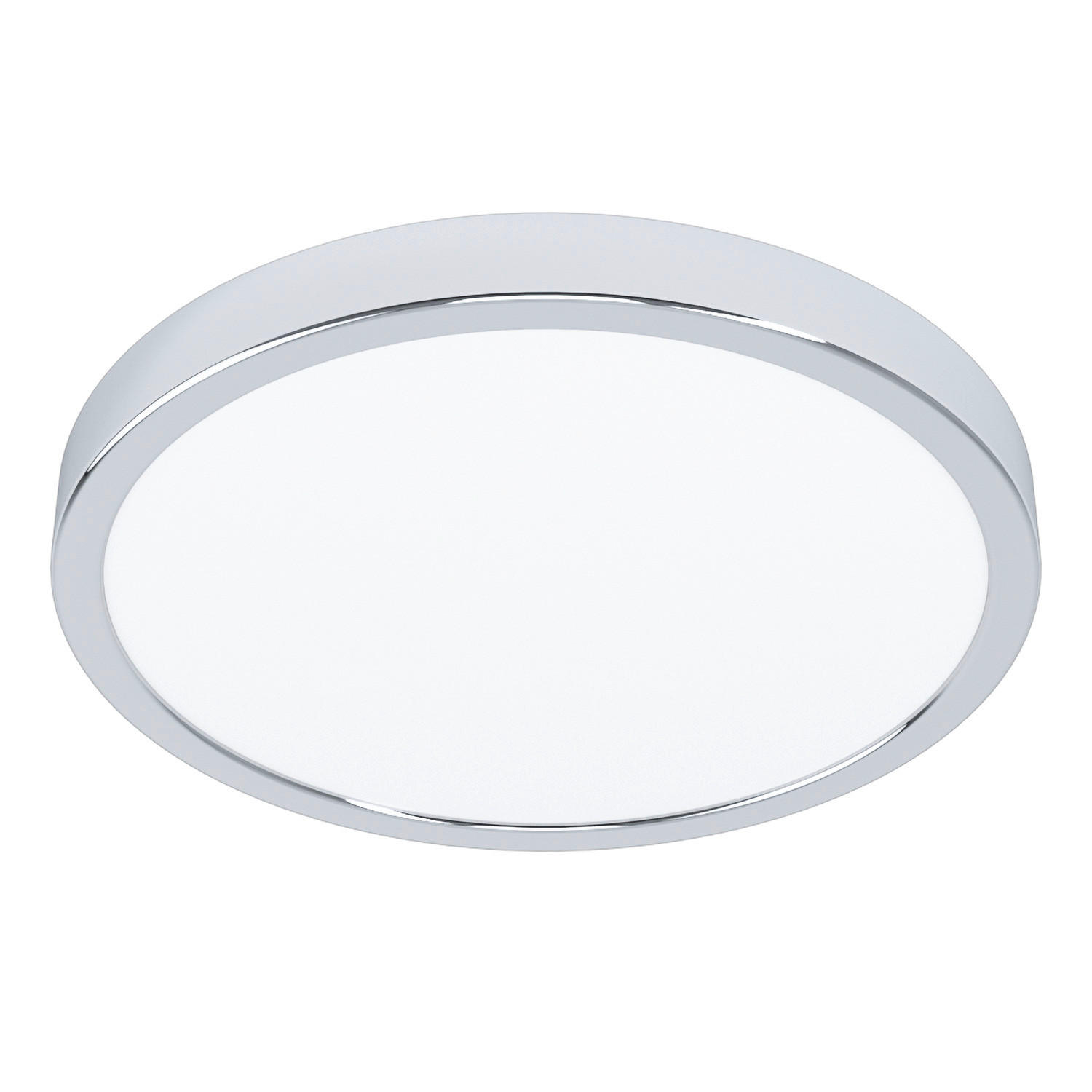 BADEZIMMER-DECKENLEUCHTE Fueva 5 28,5/2,8 cm   - Chromfarben/Weiß, KONVENTIONELL, Kunststoff/Metall (28,5/2,8cm) - Eglo