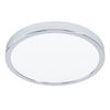 BADEZIMMER-DECKENLEUCHTE Fueva 5 28,5/2,8 cm   - Chromfarben/Weiß, KONVENTIONELL, Kunststoff/Metall (28,5/2,8cm) - Eglo
