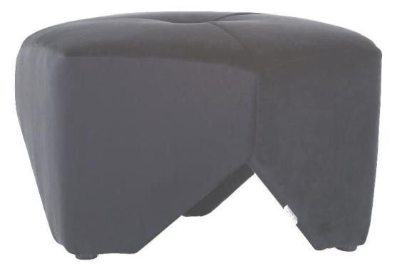 TABURE  antracit  - antracit, Dizajnerski, tekstil (75/44cm) - Ambia Home