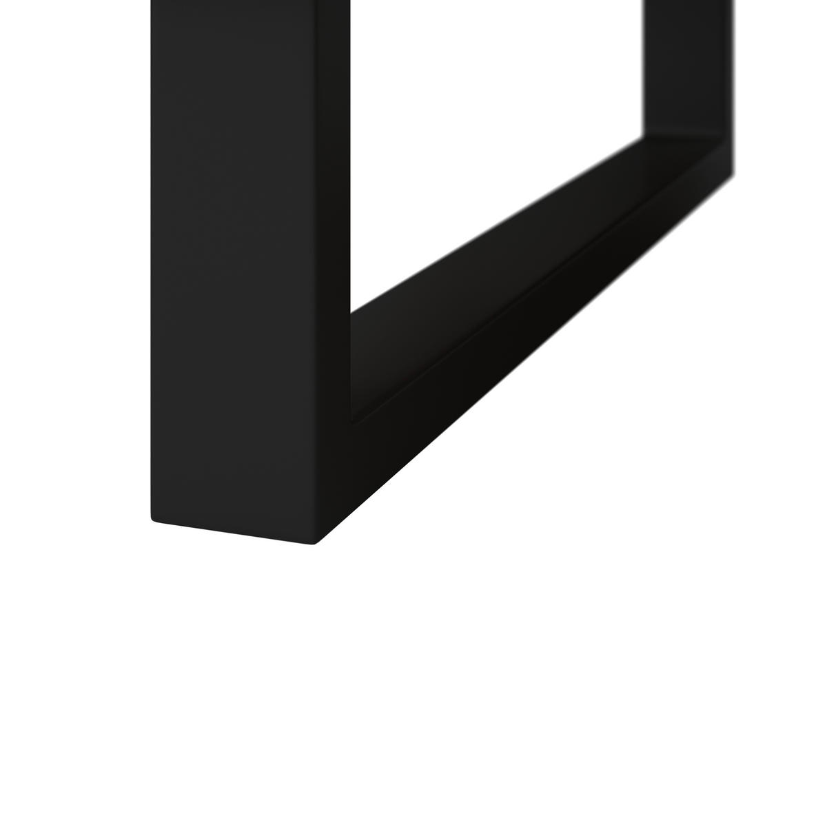 BAŠTENSKA GARNITURA  - prirodna boja/crna, Moderno, drvo/metal (254/78/82cm) - Bessagi Garden