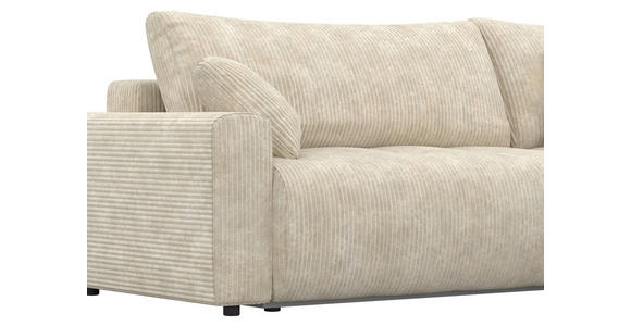 ECKSOFA in Webstoff Naturfarben  - Schwarz/Naturfarben, KONVENTIONELL, Kunststoff/Textil (270/192cm) - Carryhome