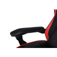 GAMINGSTUHL Rot, Schwarz Metall, Kunststoff, Textil   - Rot/Schwarz, MODERN, Kunststoff/Textil (59/107-117/58cm) - Carryhome
