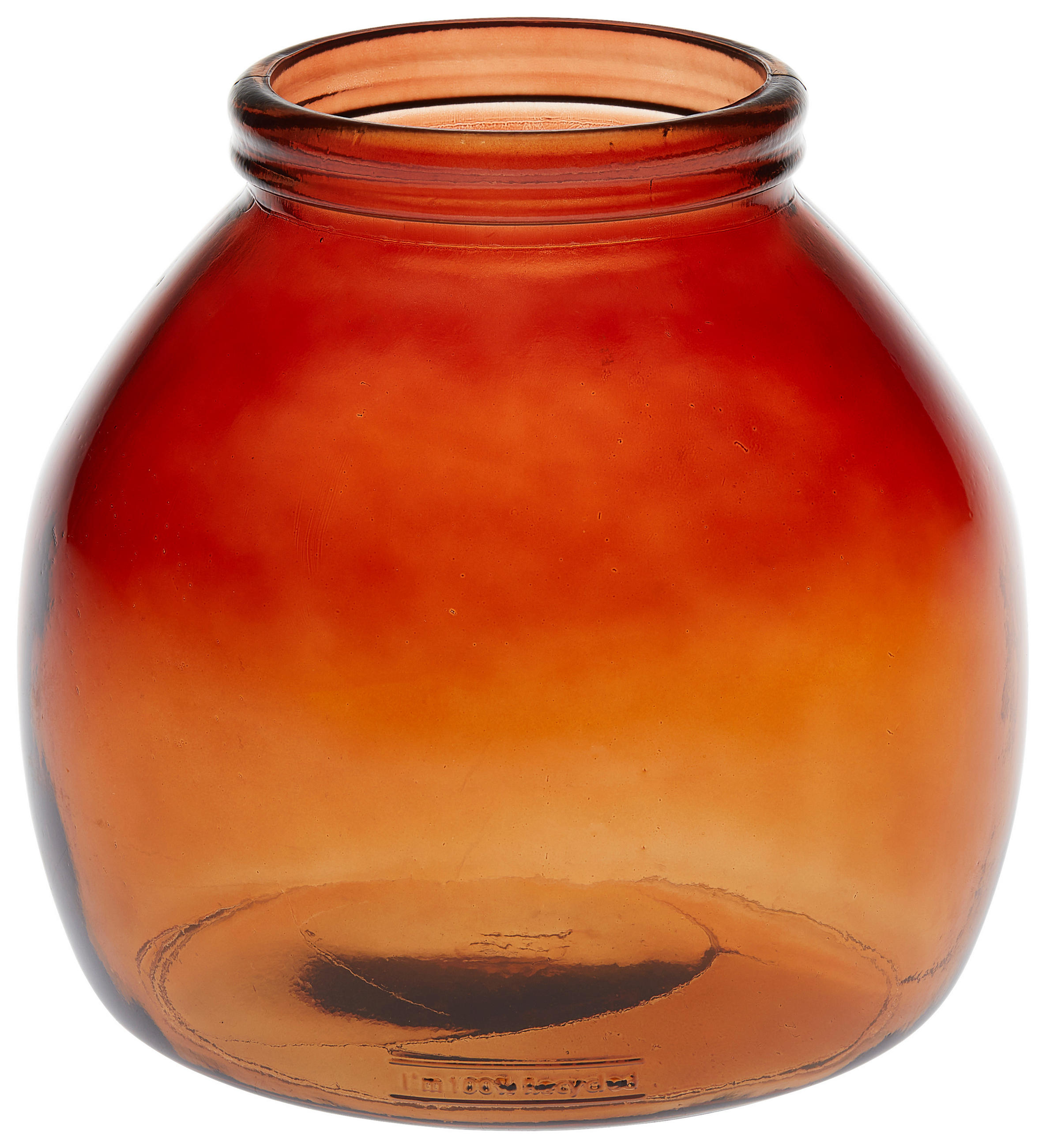 VASE  - Akaziefarben, KONVENTIONELL, Glas (21,00/21,00/20,00cm)