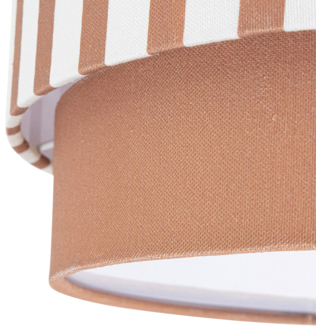 DECKENLEUCHTE  37/13 cm    - Braun/Naturfarben, MODERN, Kunststoff/Textil (37/13cm) - Novel