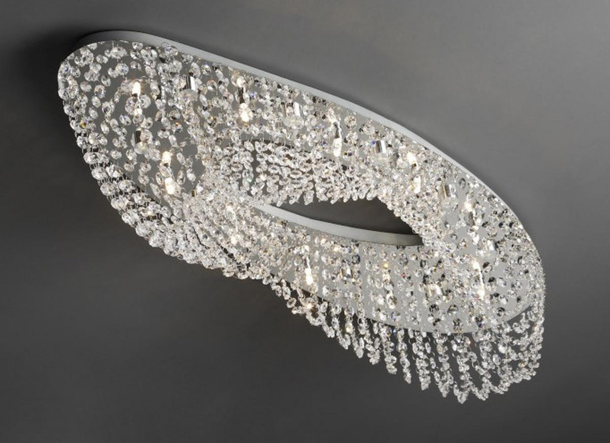 Plafonieră     - culoare crom, Basics, metal (25/64/24cm)