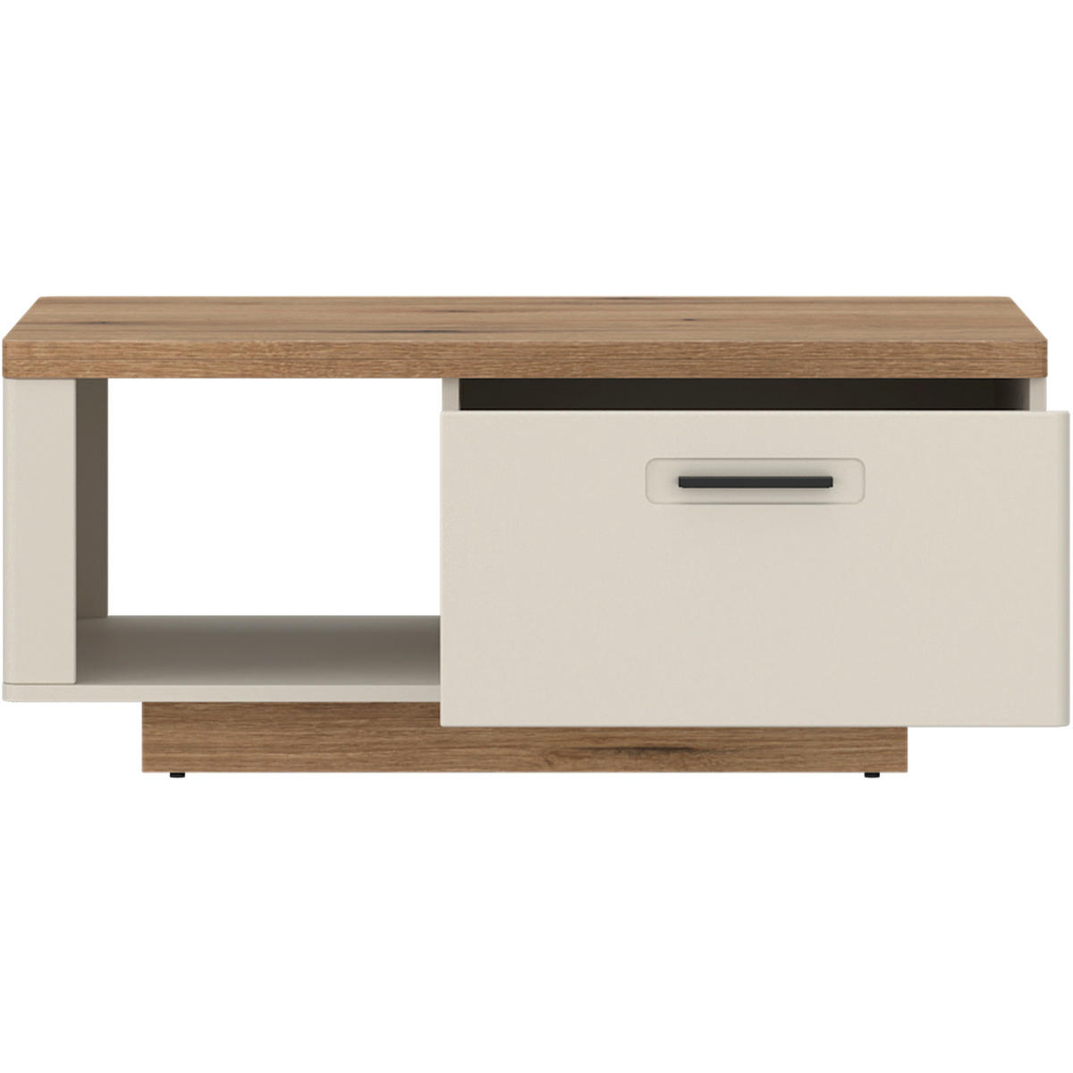 KONFERENČNÝ STOLÍK, kašmírová, farba duba, kompozitné drevo, 100/43/62 cm - čierna/kašmírová, Basics, kov/kompozitné drevo (100/43/62cm) - Hom`in