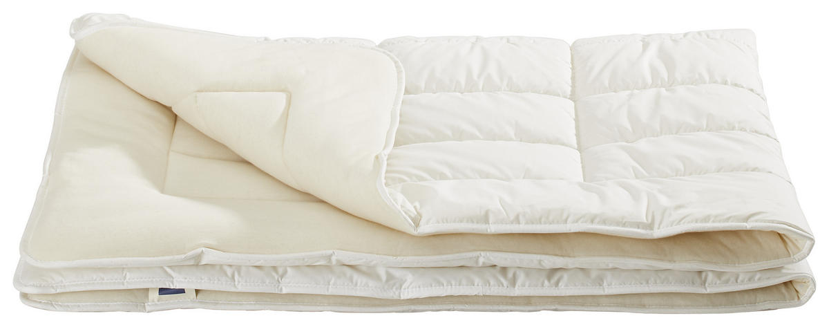 CELOROČNÍ PŘIKRÝVKA, 135/200 cm,  - krémová, Basics, textil/přírodní materiály (135/200cm) - Billerbeck
