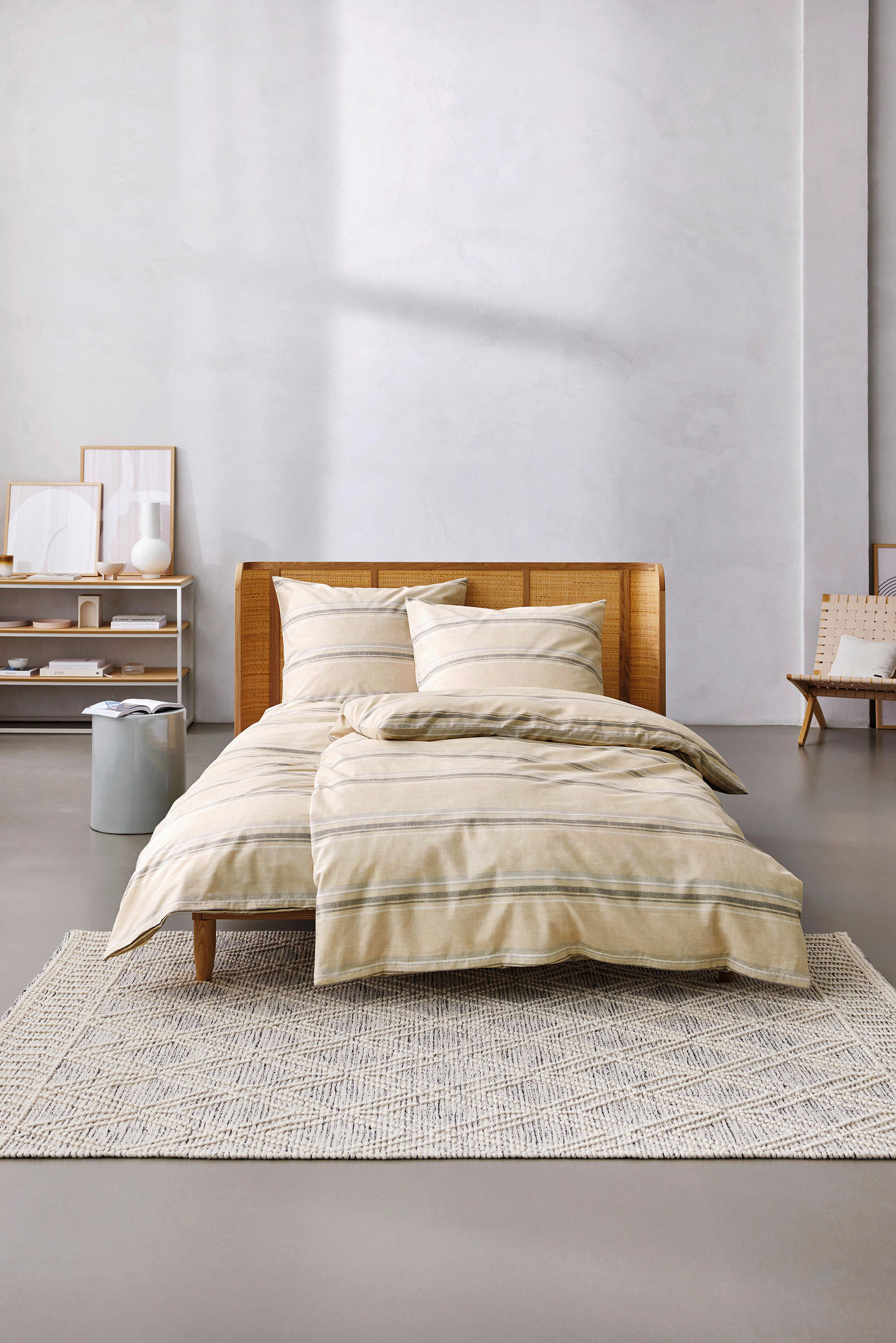 POVLEČENÍ - krémová/světle šedá, Basics, textil (155/220cm) - Esprit