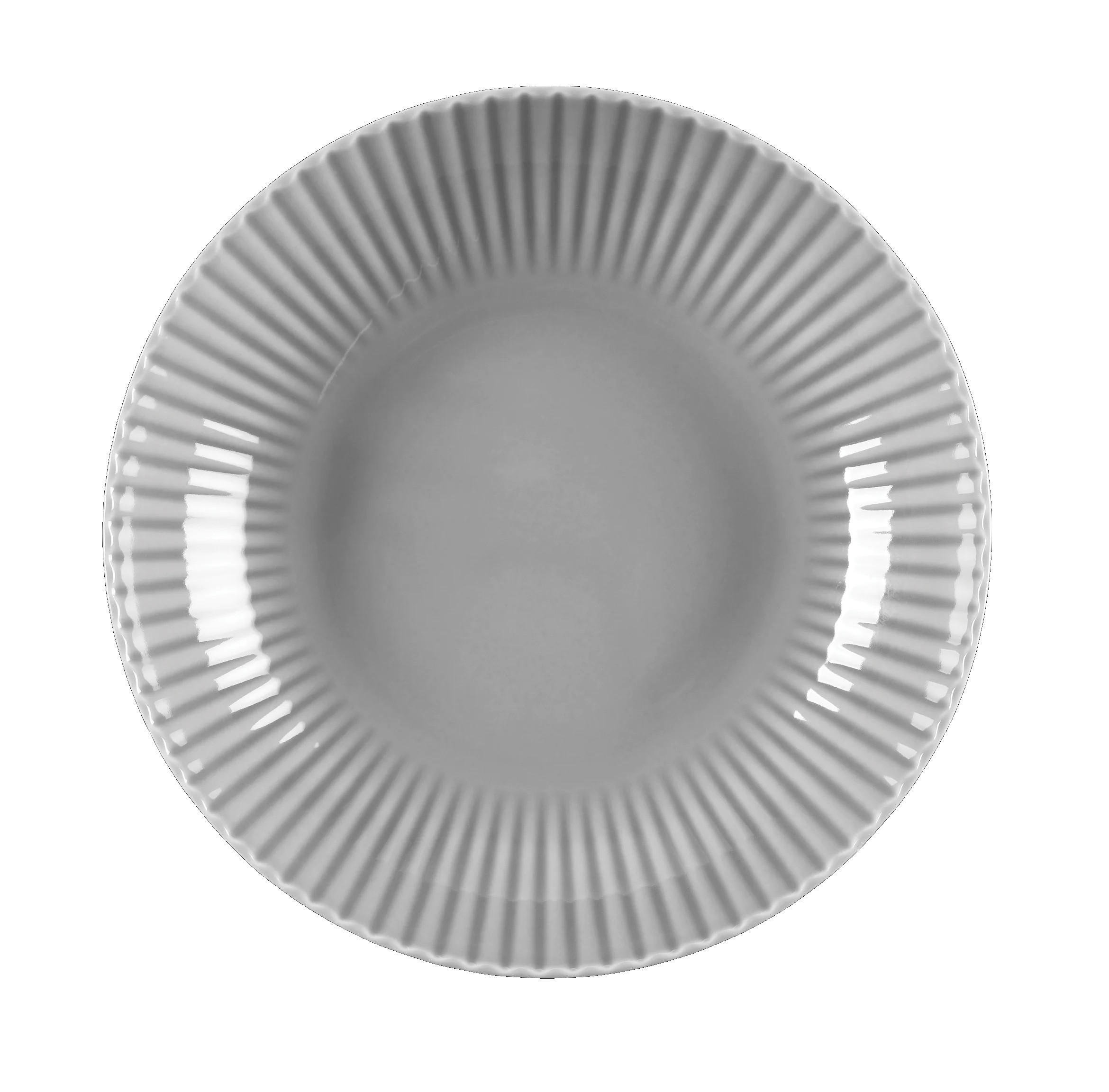SET DJUPA TALLRIKAR Ophelia 2 delar  - ljusgrå, Design (22cm)