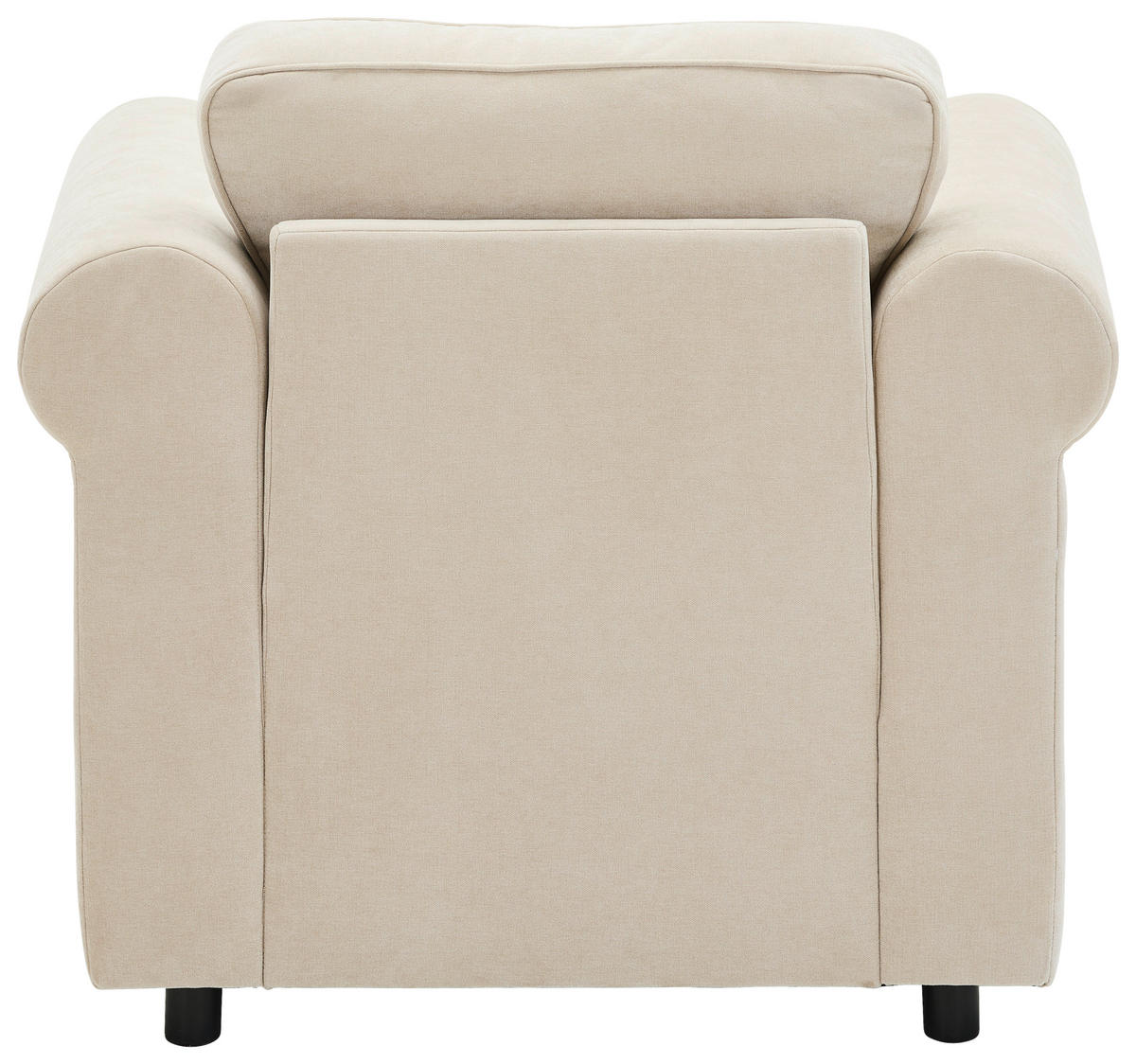 SESSEL in Chenille Beige  - Beige/Schwarz, KONVENTIONELL, Kunststoff/Textil (106/88/86cm) - Carryhome