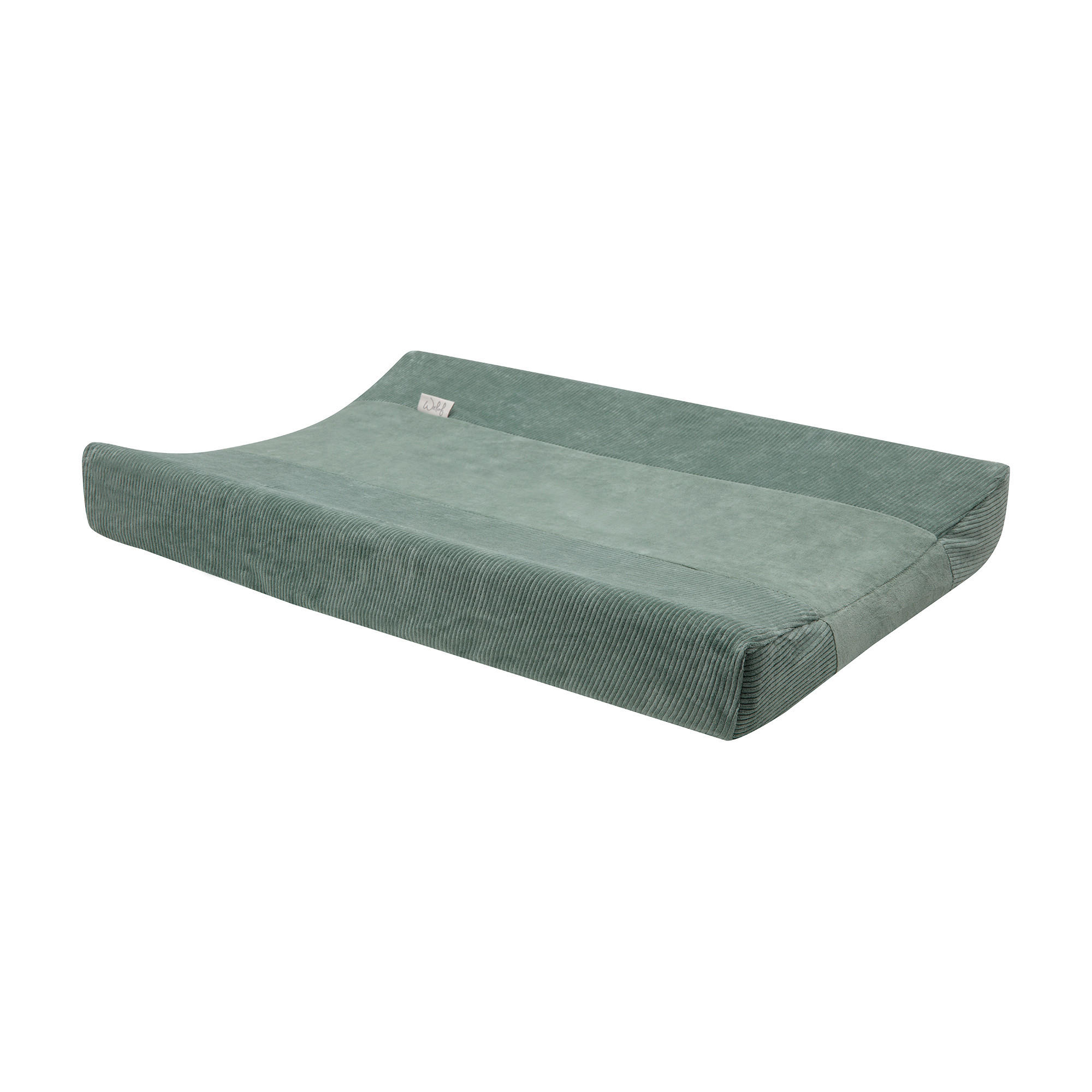 Witlof for Kids Wickelauflagenbezug Warm Grey Jadegrün 20x4x32 cm