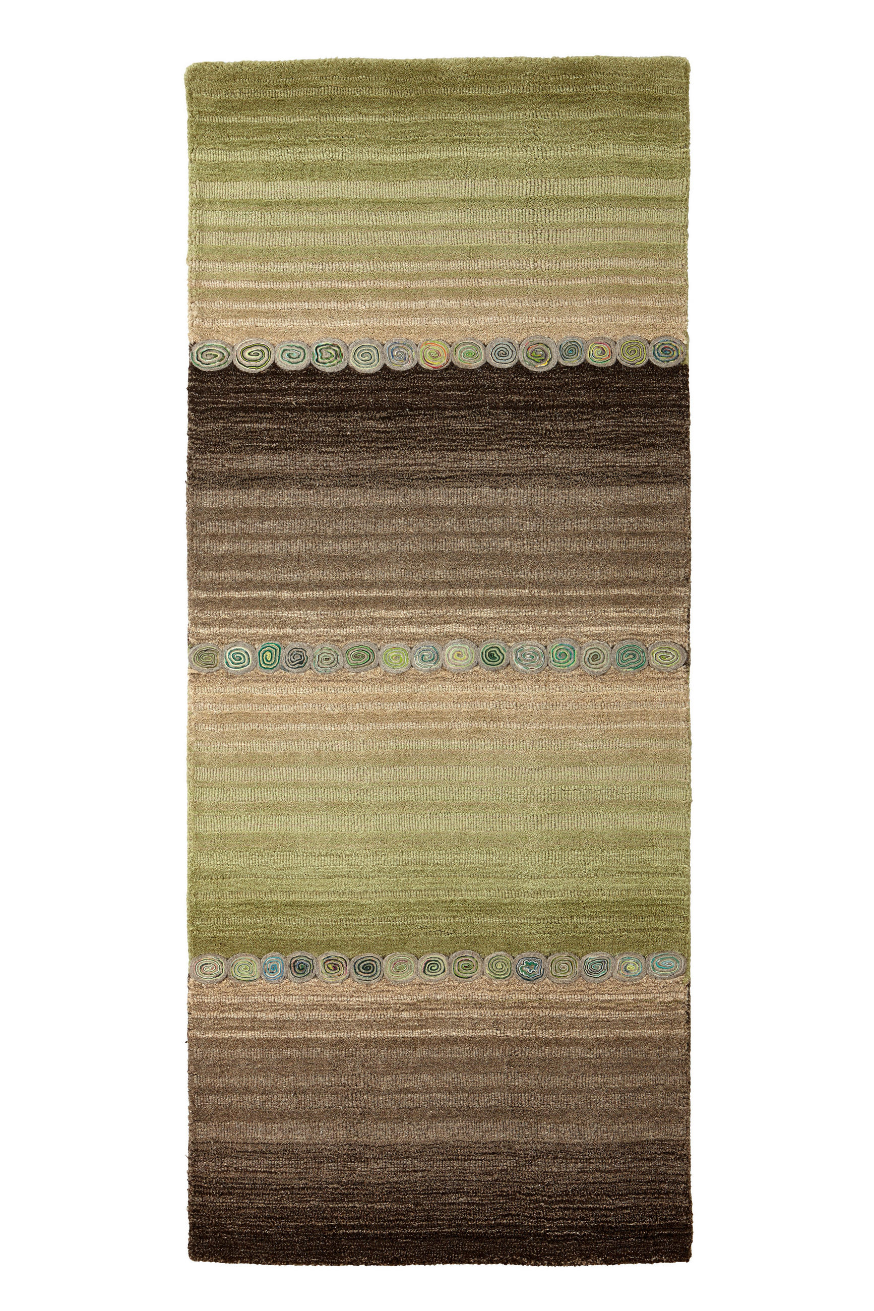 ORIENTTEPPICH 80/300 cm Twilight in Green Grau, Grün  - Grau/Grün, KONVENTIONELL, Textil (80/300cm) - Cazaris