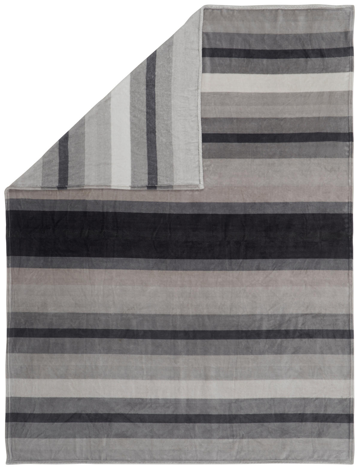 PLÉD 150/200 cm  - ezüst, Basics, műanyag (150/200cm) - Novel
