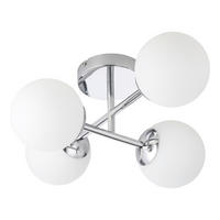 Plafonieră Pentru Baie    47.5/38.5/19.5 cm  - alb, Basics, sticlă (47.5/38.5/19.5cm)