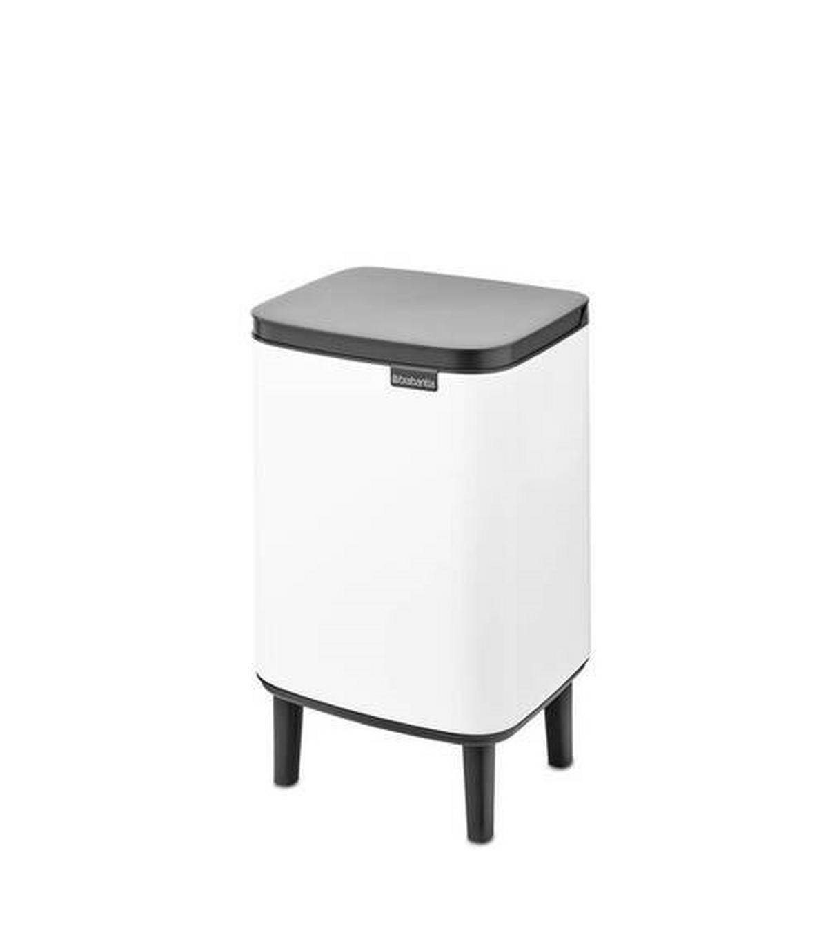 SZEMETESVÖDÖR 7 l  - fekete/fehér, Design, műanyag/fém (7Ll) - Brabantia