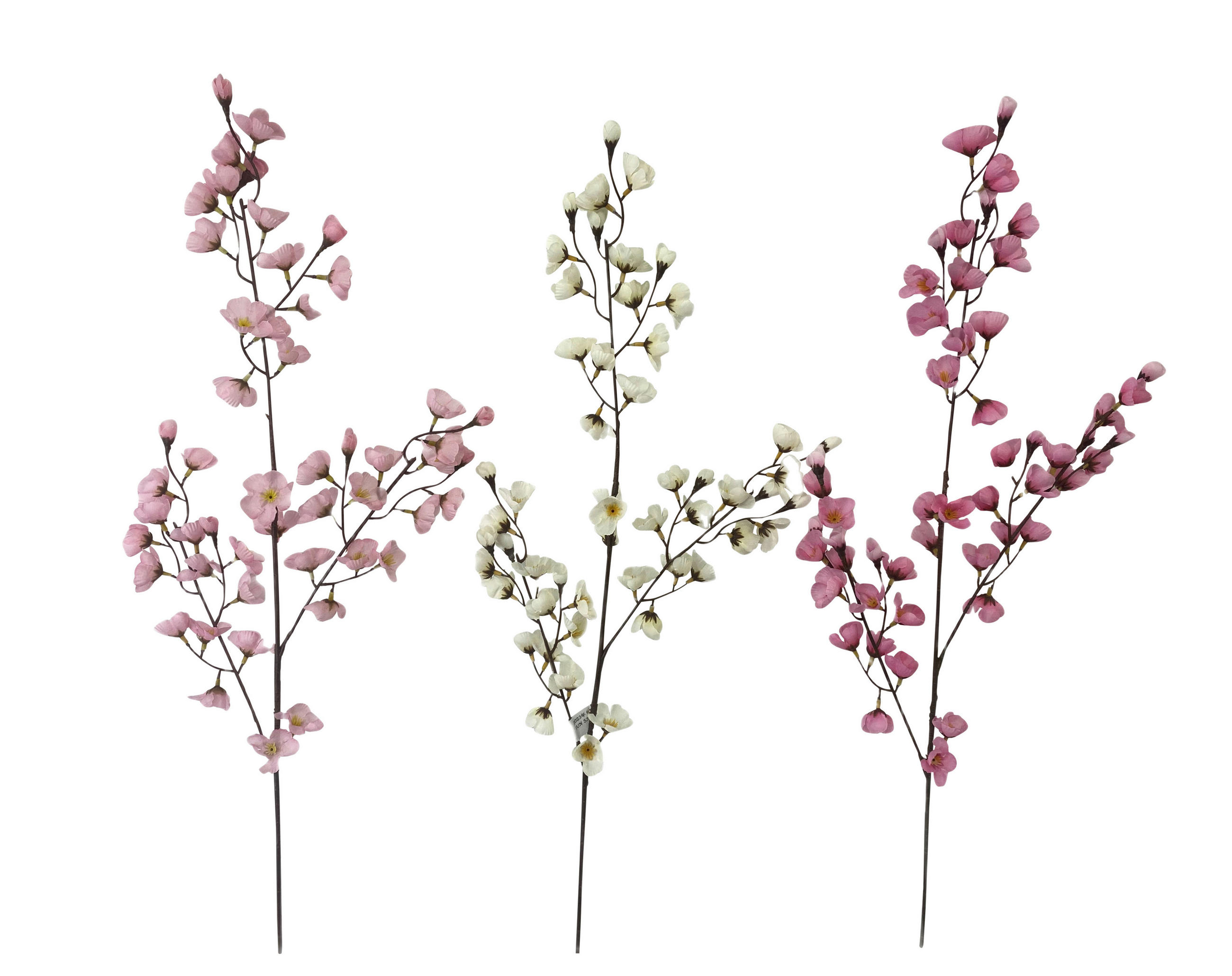 KUNSTBLUME - Weiss/Pink, Lifestyle, Kunststoff/Textil (78cm)