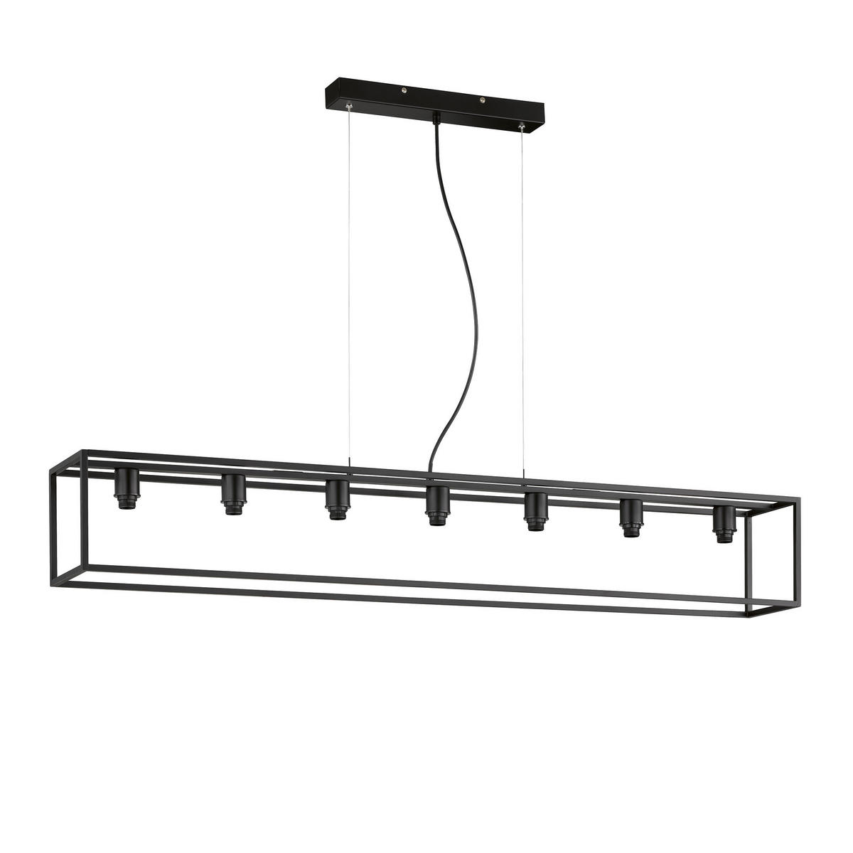 HÄNGELEUCHTE    - Schwarz, Basics, Metall (18/130cm) - Fischer & Honsel