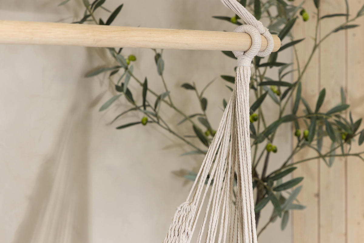 HÄNGESESSEL 110/135/34 cm  - Weiß, KONVENTIONELL, Textil (110/135/34cm) - Gardenson