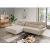 ECKSOFA  in Bouclé Beige  166/290 cm  - Wildeiche/Beige, KONVENTIONELL, Holz/Textil (166/290cm) - MID.YOU