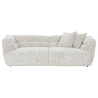 BIGSOFA Chenille Creme, Beige  - Beige/Creme, KONVENTIONELL, Kunststoff/Textil (240/75/105cm) - Carryhome