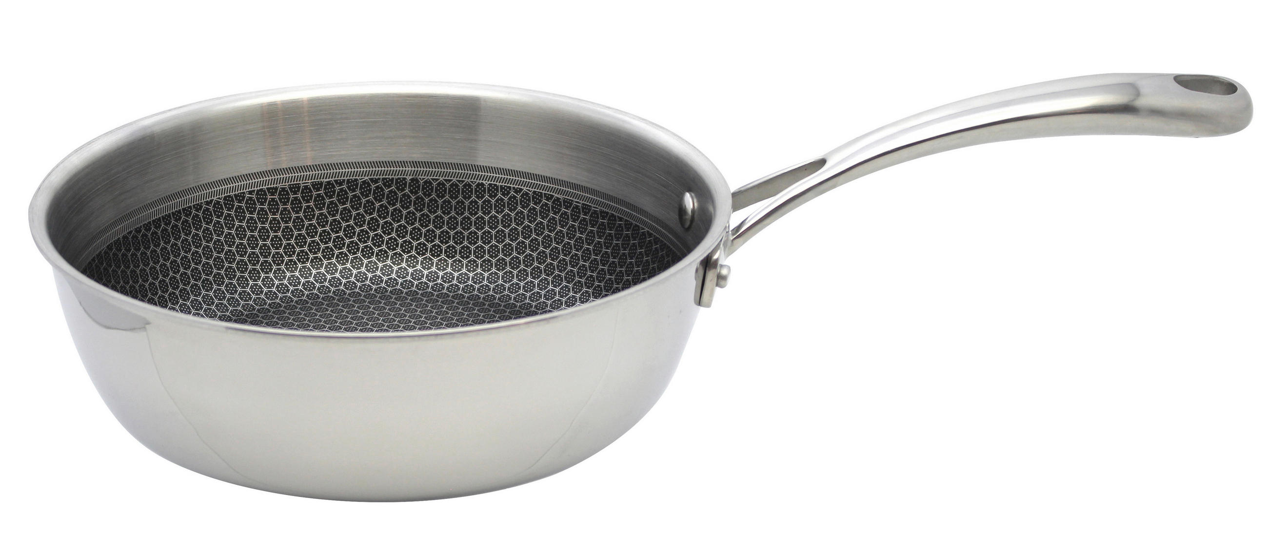 PÁNEV NA DUŠENÍ, 24 cm  - barvy stříbra, Basics, kov (24cm) - ELO