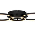LED-DECKENLEUCHTE 68/30/7,5 cm   - Schwarz, Basics, Kunststoff/Metall (68/30/7,5cm) - Novel