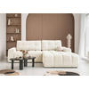 ECKSOFA  in Beige  268/184 cm  - Beige/Schwarz, Design, Kunststoff/Textil (268/184cm) - MID.YOU