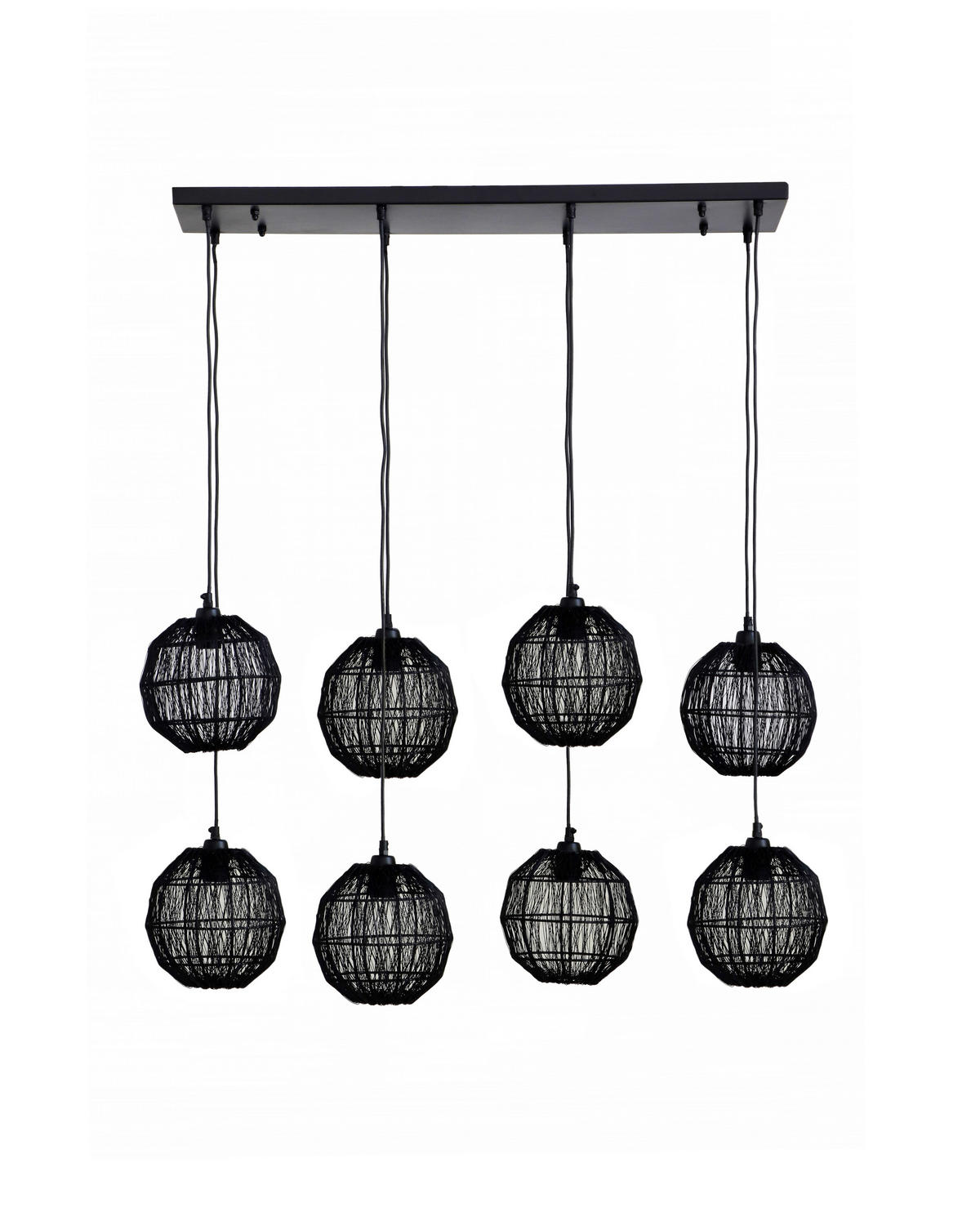 HÄNGLAMPA 94/24/140 cm  - svart, Basics, metall (94/24/140cm) - Globo