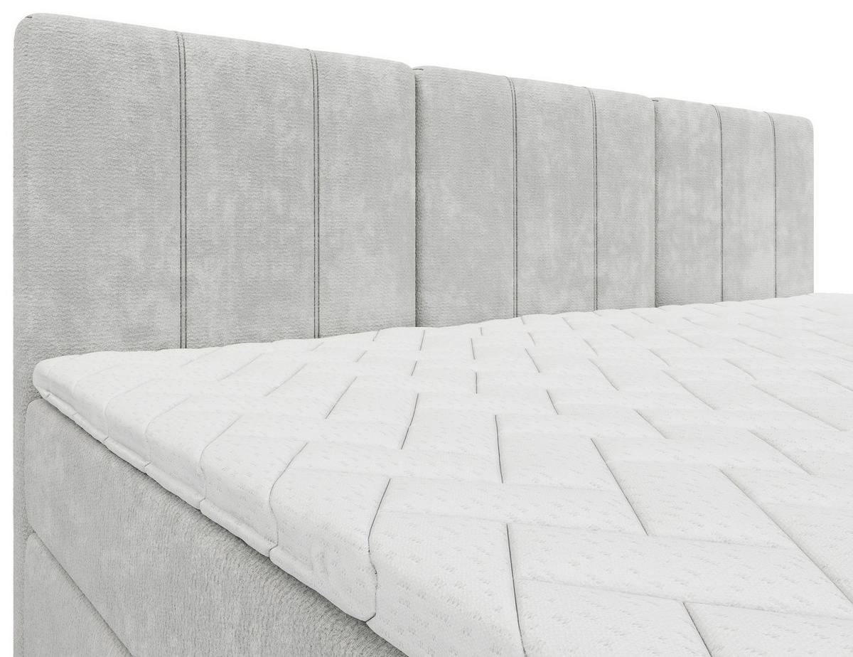 FAMILIENBETT - Hellgrau/Schwarz, Design, Holzwerkstoff/Kunststoff (270/200cm) - Esposa