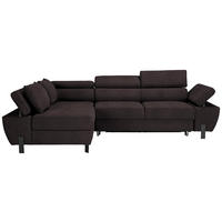 HÖRNSOFFA i vävt tyg grafitfärgad  - grafitfärgad/svart, Modern, metall/textil (93/90/277cm) - MID.YOU