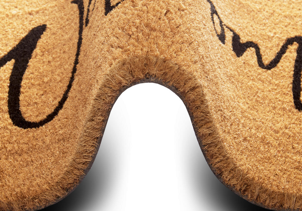 KOKOSMATTE  45/75 cm  Schwarz, Hellbraun  - Hellbraun/Schwarz, Basics, Naturmaterialien/Kunststoff (45/75cm) - Hanse Home