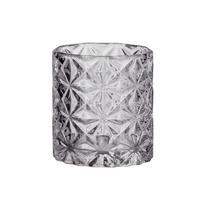 SKL. SVIETNIK NA ČAJ. SVIEČKU  sklo - sivá, Basics, sklo (7/7,5cm) - Ambia Home