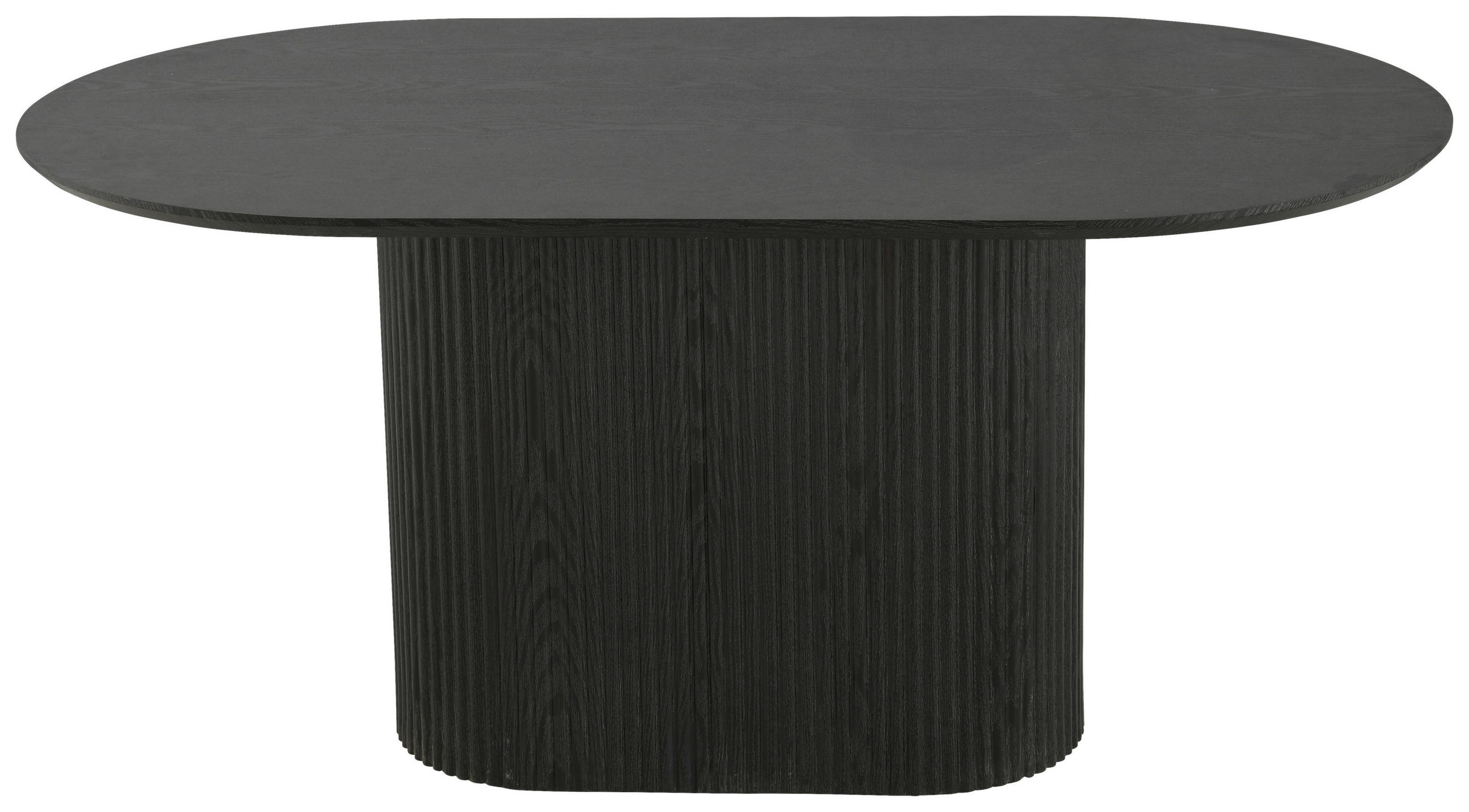 ESSTISCH Eiche furniert rechteckig Schwarz  - Schwarz, LIFESTYLE, Holz/Holzwerkstoff (160/75/90cm) - MID.YOU