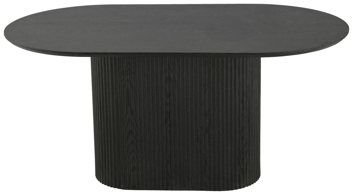 ESSTISCH Eiche furniert rechteckig Schwarz  - Schwarz, LIFESTYLE, Holz/Holzwerkstoff (160/75/90cm) - MID.YOU