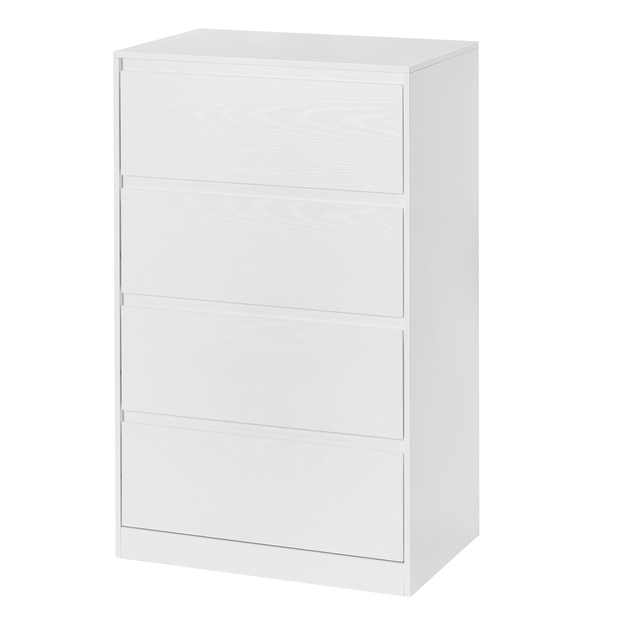 KOMMODE , 60,2/97,4/40,4 cm, 4 Schublade(n)  - Weiß, Trend, Holzwerkstoff (60,2/97,4/40,4cm) - Boxxx