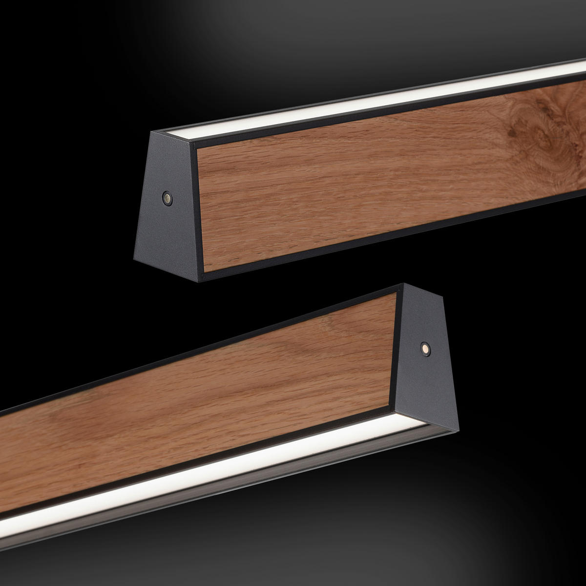 LED-HÄNGELEUCHTE 120/8,2/240 cm  - Braun, Natur, Holz/Kunststoff (120/8,2/240cm) - Neuhaus PURE