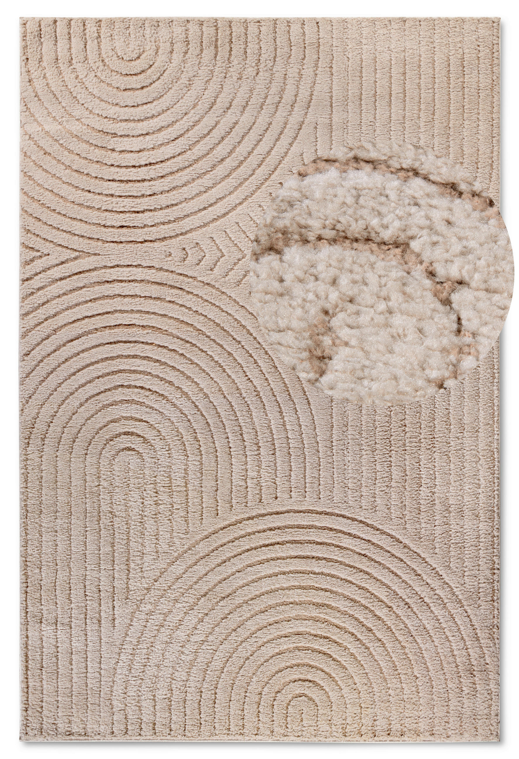 HOCHFLORTEPPICH 80/120 cm New York Taupe  - Taupe, Basics, Kunststoff/Textil (80/120cm) - Elle Decoration