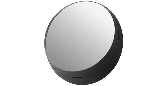 WANDSPIEGEL Schwarz  - Schwarz, Trend, Glas/Metall (30/30/6cm) - Landscape