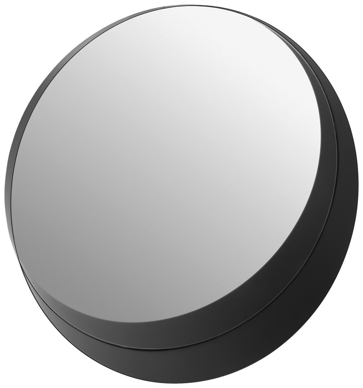 WANDSPIEGEL Schwarz  - Schwarz, Trend, Glas/Metall (30/30/6cm) - Landscape