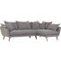WOHNLANDSCHAFT in Textil Taupe - Taupe/Naturfarben, Design, Holz/Textil (267/170cm) - Carryhome WOHNLANDSCHAFT in Textil Taupe - Taupe/Naturfarben, Design, Holz/Textil (267/170cm) - Carryhome