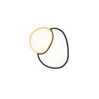 LED-DECKENLEUCHTE     - Goldfarben/Schwarz, Basics, Metall (11,5/43,5/36cm)