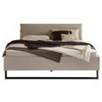 BETT 180/200 cm  in Kaschmir  - Kaschmir/Schwarz, KONVENTIONELL, Holzwerkstoff/Textil (180/200cm) - Xora