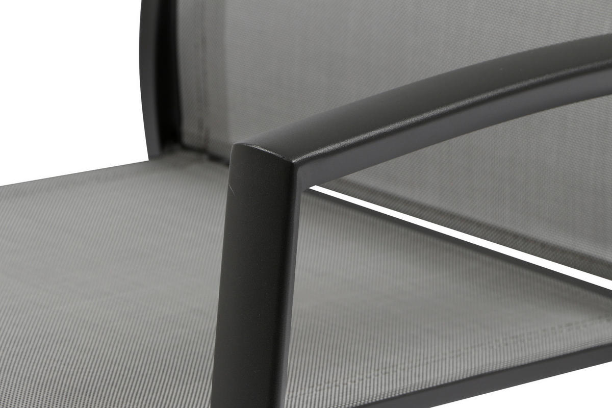 LOUNGESESSEL  - Anthrazit, Basics, Kunststoff/Metall (56/89/61,5cm) - Siena Garden