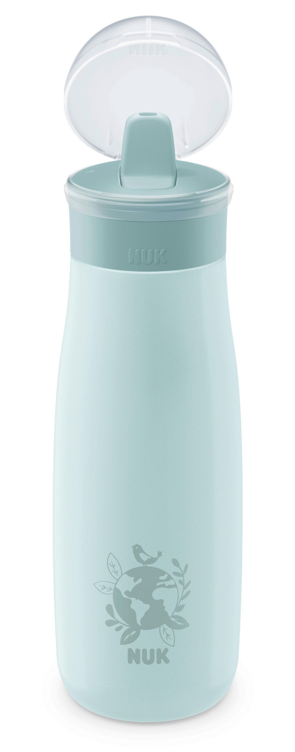 KINDERTRINKFLASCHE Mini-Me Flip  - Multicolor/Mintgrün, Basics, Kunststoff/Metall (7/7,2/26,4cm) - NUK